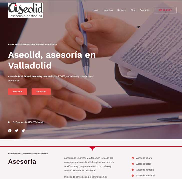 estrenamos sitio web de Aseolid